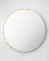 Surya Rugs Aranya 40" Round Wall Mirror, Gold In Gold