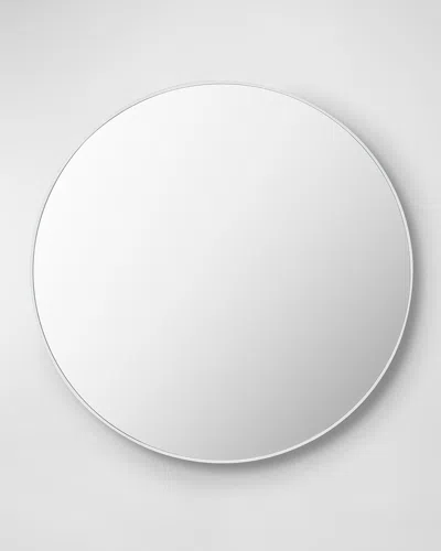 Surya Rugs Aranya 40" Round Wall Mirror, White