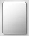 Surya Rugs Aranya 41" Rectangle Wall Mirror, Black In Black
