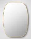 Surya Rugs Aranya 41" Rounded Wall Mirror, Gold In Gold