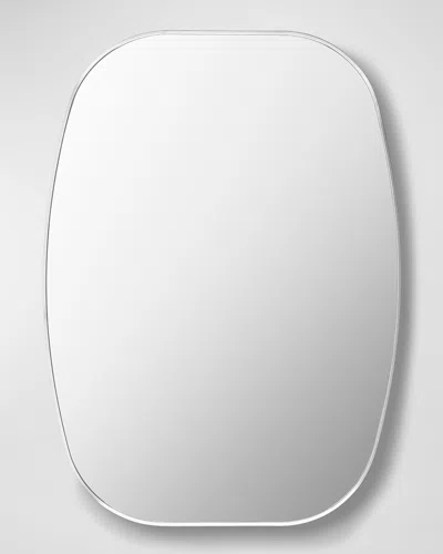 Surya Rugs Aranya 41" Rounded Wall Mirror, Silver