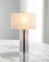 Surya Rugs Ascendia 27" Marble Table Lamp In Black/white