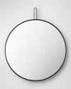 Surya Rugs Athanasia Black Round Mirror In Black