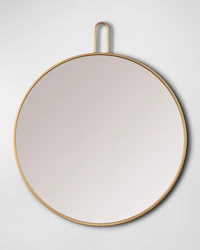 Surya Rugs Athanasia Golden Round Mirror