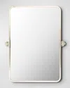 Surya Rugs Burnish Silver Rectangular Mirror, 36" In Silver
