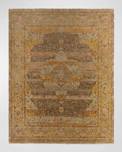 Surya Rugs Cappadocia Brown Hand-knotted Rug, 4' X 6' In Brown, Rust