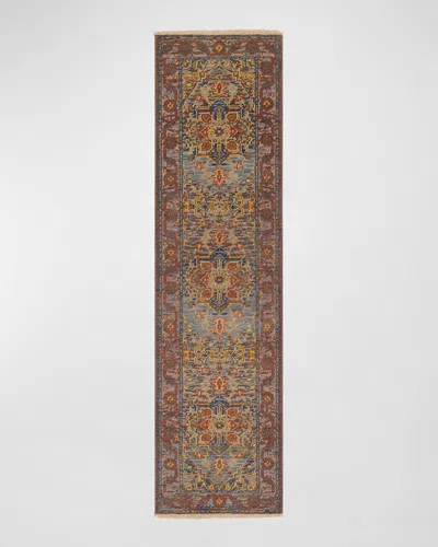 Surya Rugs Cappadocia Sage Hand-knotted Runner, 2' X 8' In Sage, Mauve