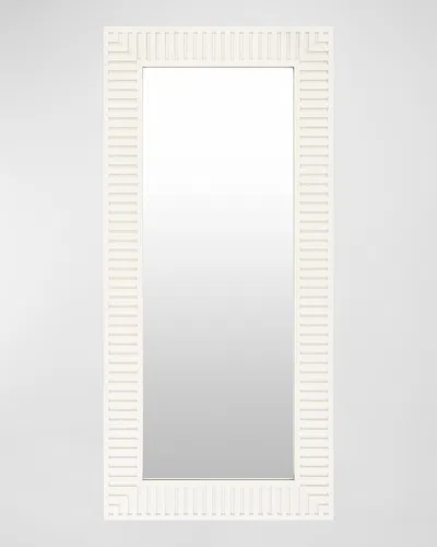 Surya Rugs Colossae 75" Floor Mirror In White