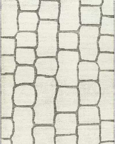 Surya Rugs Destry Hand-knotted Rug, 4' X 6' In Black, Cream