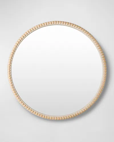 Surya Rugs Dwarka Wooden Round Mirror In Natural