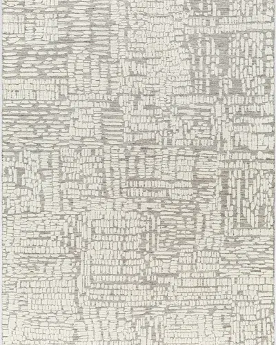 Surya Rugs Elvira Hand-knotted Rug, 4' X 6' In Taupe, Ivory