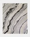 Surya Rugs Gemini Hand-tufted Rug, 6' X 9' In Charcoal/gray/off-white