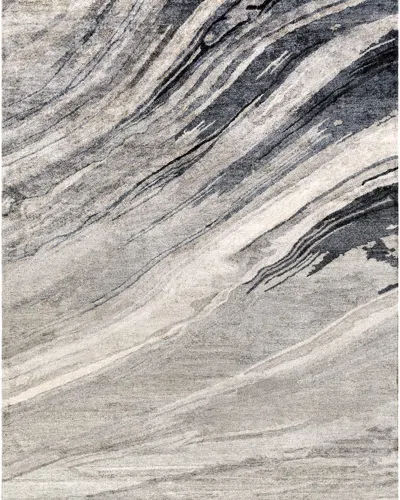 Surya Rugs Gemini Hand-tufted Rug, 8' X 11' In Gray/light Slate/off-white