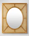Surya Rugs Kiara Rattan Rectangular Mirror In Natural