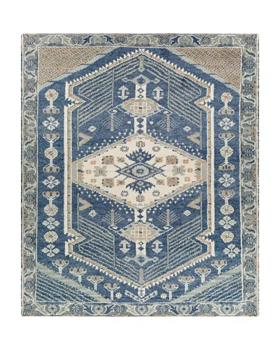 Surya Rugs Mathis Hand-knotted Wool Rug, 6' X 9' In Blue