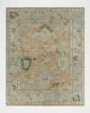 Surya Rugs Reign Hand-knotted Rug, 6' X 9' In Tan/darkgreen/taupe
