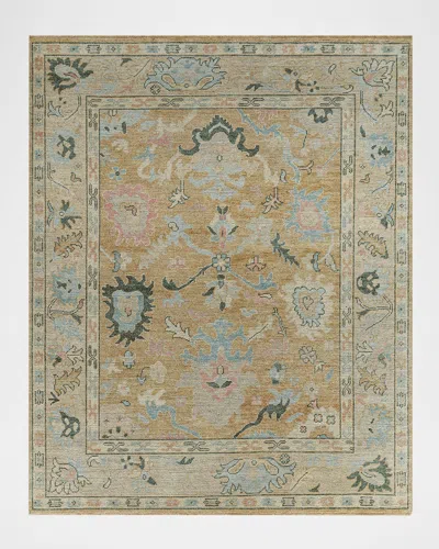 Surya Rugs Reign Hand-knotted Rug, 6' X 9' In Tan/darkgreen/taupe