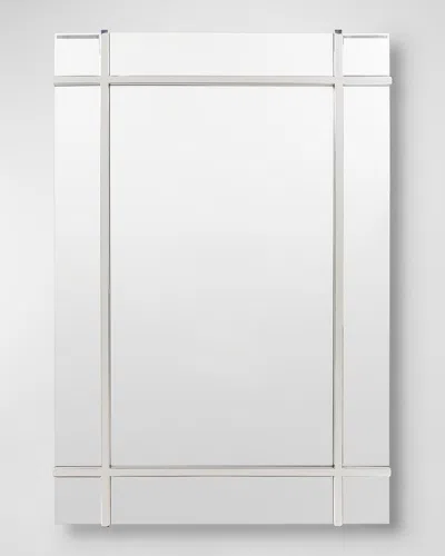 Surya Rugs Sadler 48" Criss-cross Wall Mirror In Silver