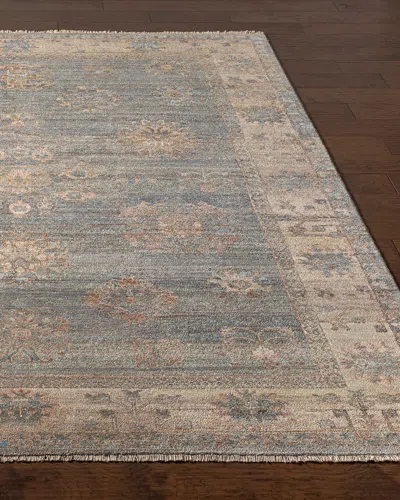 Surya Rugs Sharma Hand-knotted Rug, 6x9 In Sage, Blue