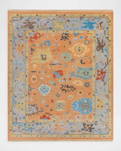 Surya Rugs Sumela Hand-knotted Rug, 6' X 9' In Peach/teal