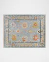 Surya Rugs Sumela Hand-knotted Rug, 6' X 9' In Sage;beige;dark Blue