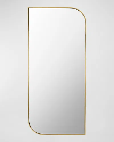 Surya Rugs Sweyn 87" Floor Mirror In Gold