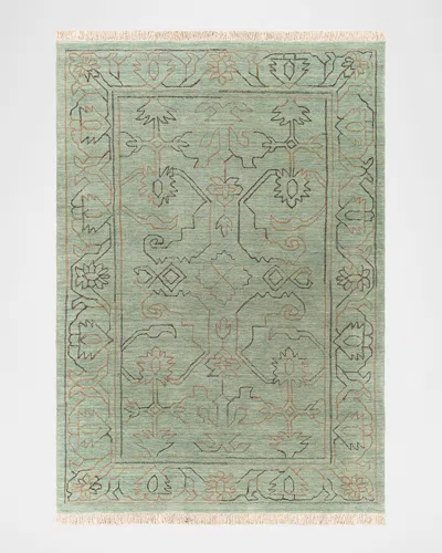 Surya Rugs Wilmington Hand-knotted Rug, 8' X 10' In Dusty Sage;slate;charcoal