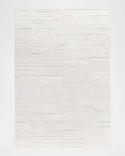 Surya Rugs X Frank Lloyd Wright Foundation Transcendence Hand-knotted Rug, 8' X 10' In Cream