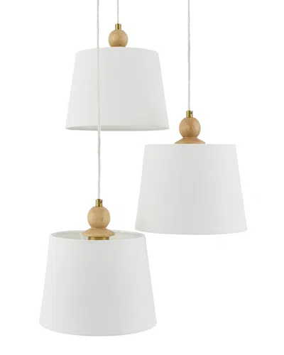 Surya Rustleaf Accent Table Lamp In White