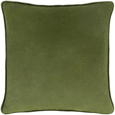 Surya Safflower Decorative Pillow In Green