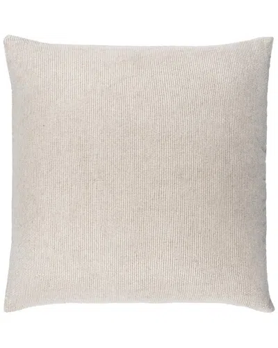 Surya Sallie Accent Pillow In White