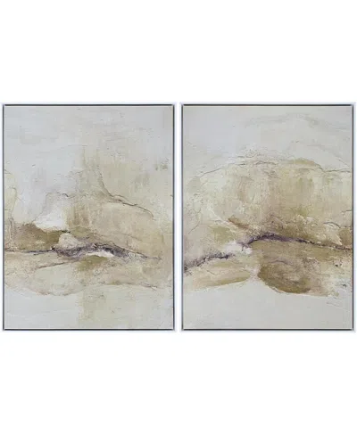 Surya Sand Mountain Framed Art, Set Of 2 In Multi