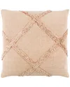 Surya Sarah Polyester Pillow In Peach
