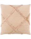 Surya Sarah Polyester Pillow In Peach