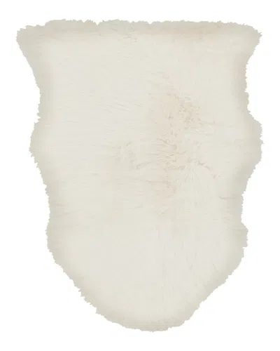 Surya Sheepskin Shs-9600 Area Rug, 2' X 3' In Ivory
