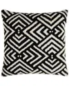 Surya Sheldon Pillow Cover In Black