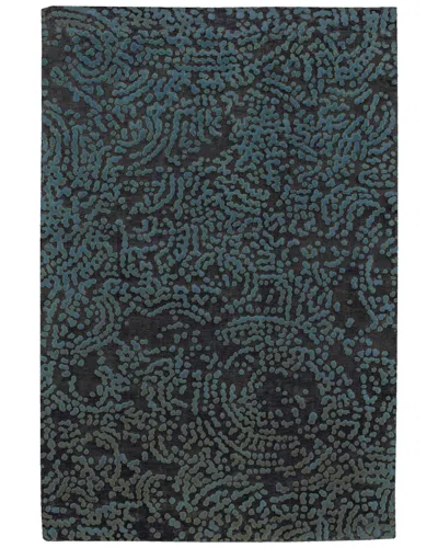 Surya Shibui Hand-knotted Rug In Black