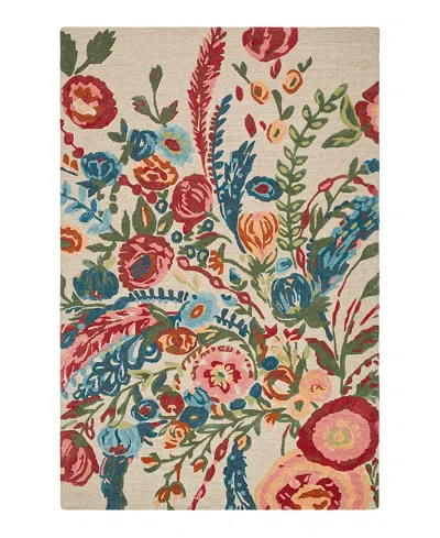 Surya Shindig 495736 Area Rug, 2' X 3' In Blue/cream