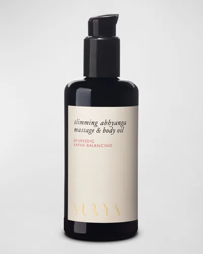 Surya Slimming Abhyanga Massage Body Oil, 6.7 Oz. In White