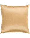 Surya Solid Luxe Pillow In Brown