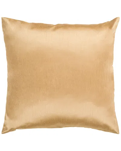 Surya Solid Luxe Pillow In Brown
