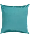 Surya Solid Luxe Throw Pillow In Blue