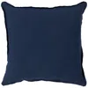 Surya Solid Navy Linen 18" Square Decorative Pillow