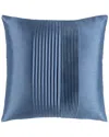 Surya Solid Pleated Decorative Pillow In Blue