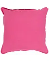 Surya Solid Throw Pillow In Pink