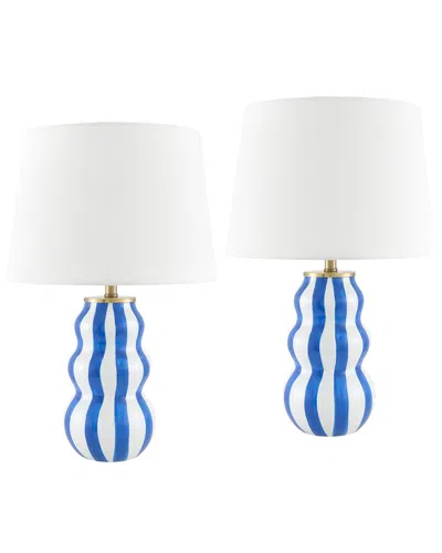 Surya Stellan Accent Table Lamp In Blue