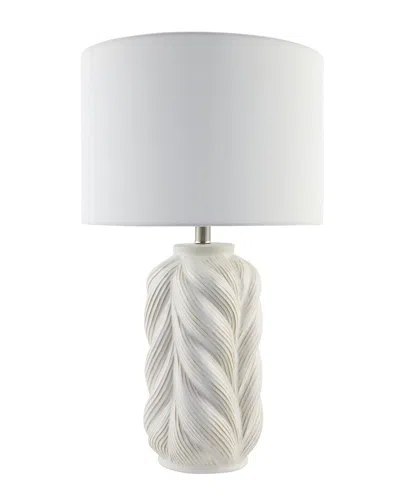 Surya Stelvio Accent Table Lamp In White