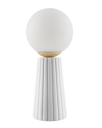 Surya Stelvio Accent Table Lamp In White