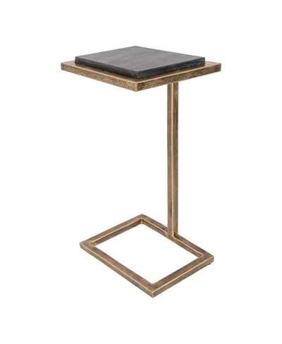 Surya Stone Age End Table In Gray