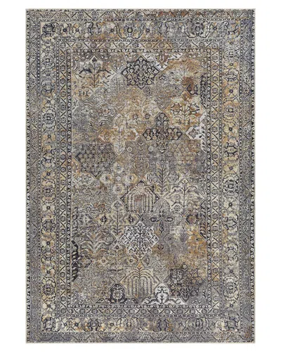 Surya Tahmis Traditional Machine-washable Rug In Black